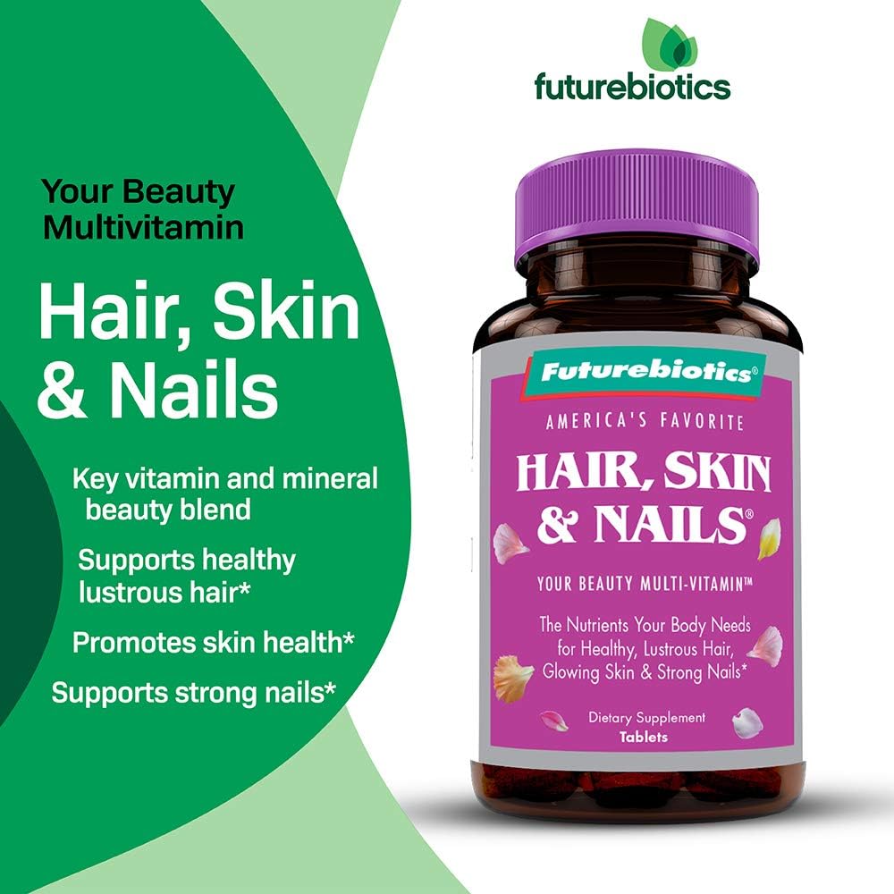 Multivitamina para cabello, piel y uñas con biotina, 180 tabletas