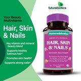 Multivitamina para cabello, piel y uñas con biotina, 180 tabletas