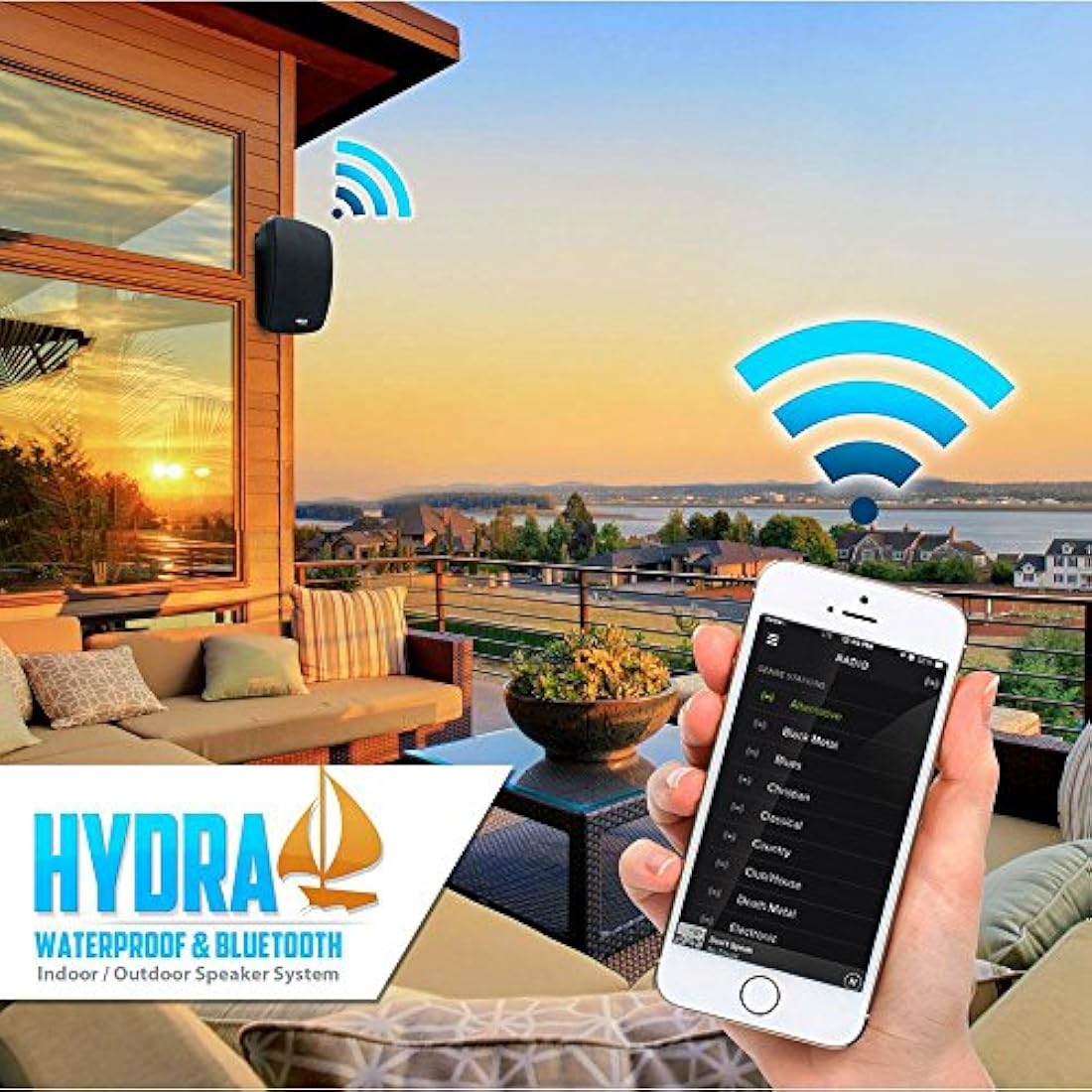 Cornetas bocinas Bluetooth PYLE-HOME PDWR54BTB