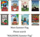 Bandera de Jardín Silueta Perro Vizsla Libélula Verano