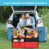 Organizador de Maletero Simple Deluxe, 2 Compartimentos, Plegable