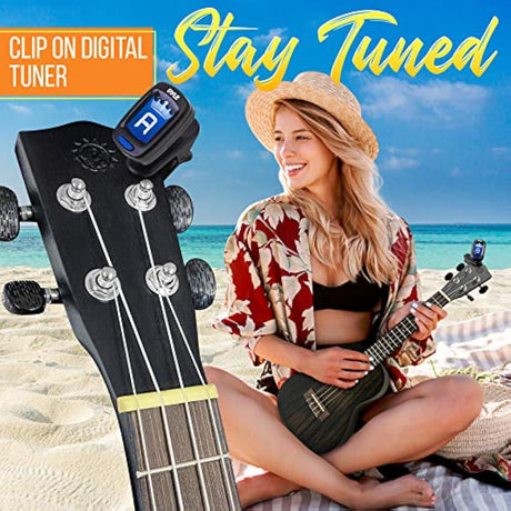 Kit de ukelele de concierto de caoba PYLE-PRO PUKT8880