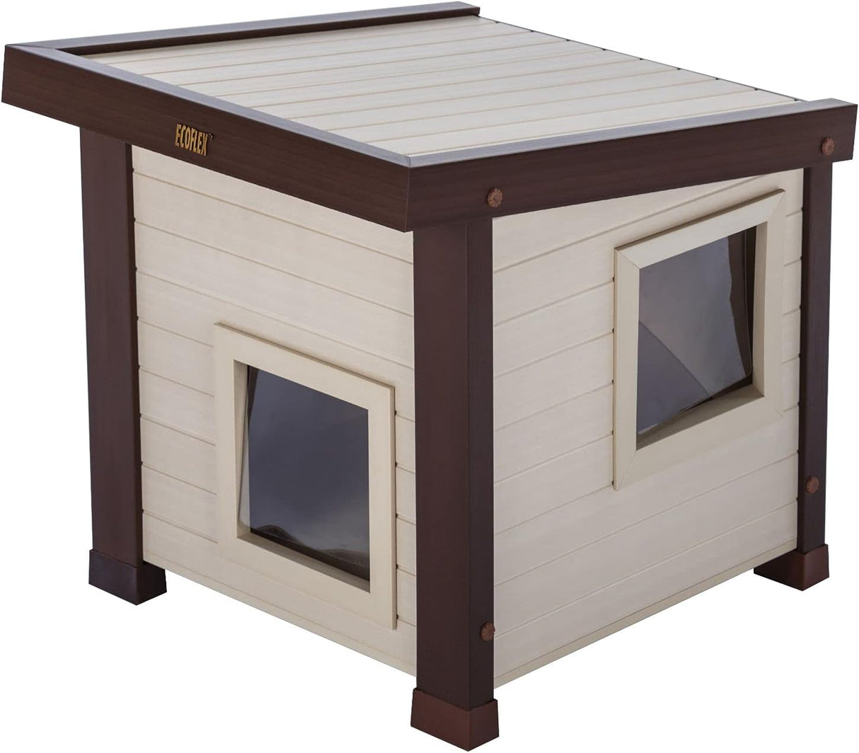 Casa para Gatos Salvajes ECOFLEX® Albany, Resistente y Fácil Montaje