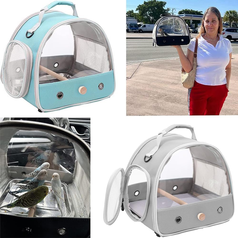 Transportín para Aves, Marca X, Perchero y Ventana Lateral