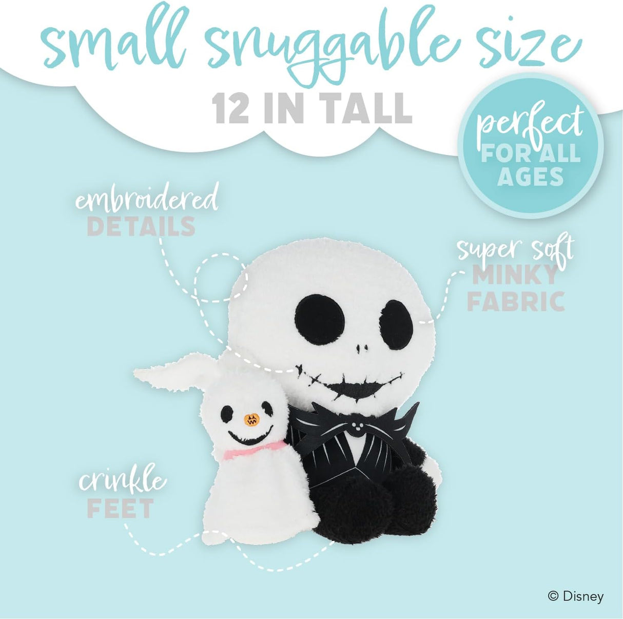 Peluche Coleccionable Disney Baby Jack y Zero - KIDS PREFERRED