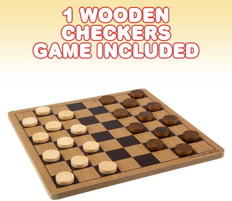Juego de Damas de Madera Gamie, Diversión Familiar y Estratégica