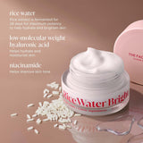 Crema Hidratante Facial Vegana Iluminadora con Agua de Arroz