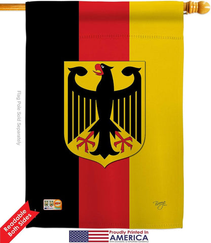 Nacionalidad Alemania Garden House Banderas Kit Regional Nación Internacional Mundo País Particular Área Pequeña Decorativa Patio Banner Doble Cara Hecho en Estados Unidos 28 X 40