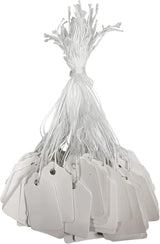 CuteBox Etiquetas de cadena blancas de 3/4" x 1 1/8"  100pc