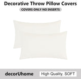 Fundas de Cojines Decorativos 12x20 decorUhome, Set de 2