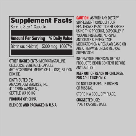 Suplementos Alimenticios Biotina 130 cápsulas