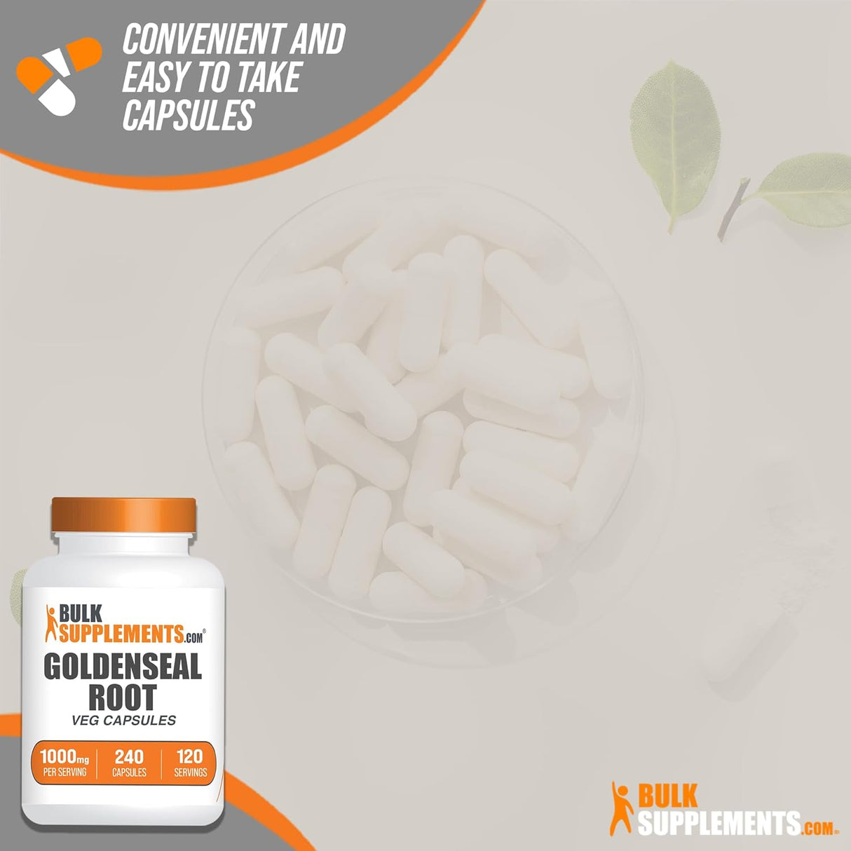 Suplemento BULKSUPPLEMENTS Goldenseal raíz de sello dorado