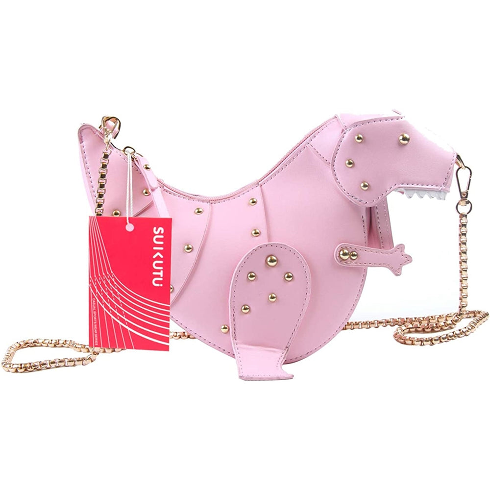 Bolsos de piel sintética  dinosaurio para mujer talla única
