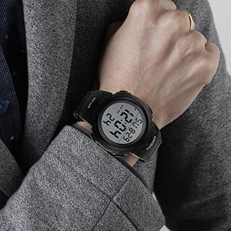 Reloj deportivo digital para hombre con pantalla LED