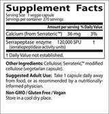 Serrapeptase de alta potencia sin gluten apoya los senos s