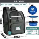 Mochila de lujo para gatos soporte de respaldo de cojín