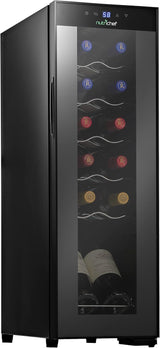 Refrigerador de vino NutriChef para 12 botellas termoeléctrico