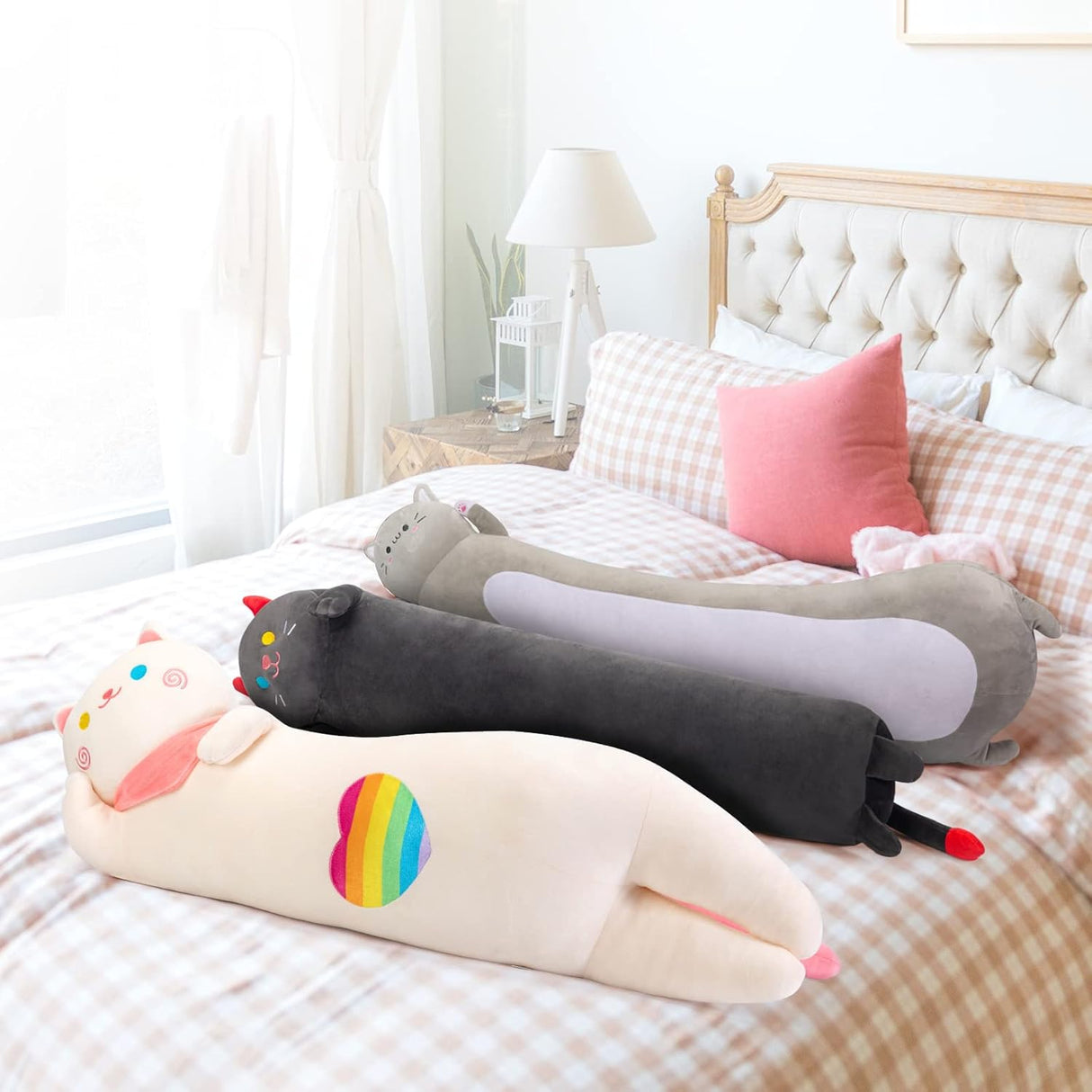 Peluches gatito felpa larga de 28 pulgadas