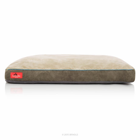 Brindle Soft Shredded Memory Foam-Cama para perro con funda