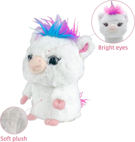 YH YUHUNG Unicorn de Peluche que Repite lo que Dices