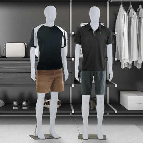 Maniquí Masculino Ajustable 73 con Base Metálica, Torso Realista