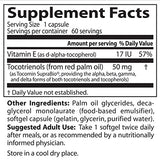 Doctor's Best Tocotrienols con Tocomin Suprabio 50 mg, 60 unidades