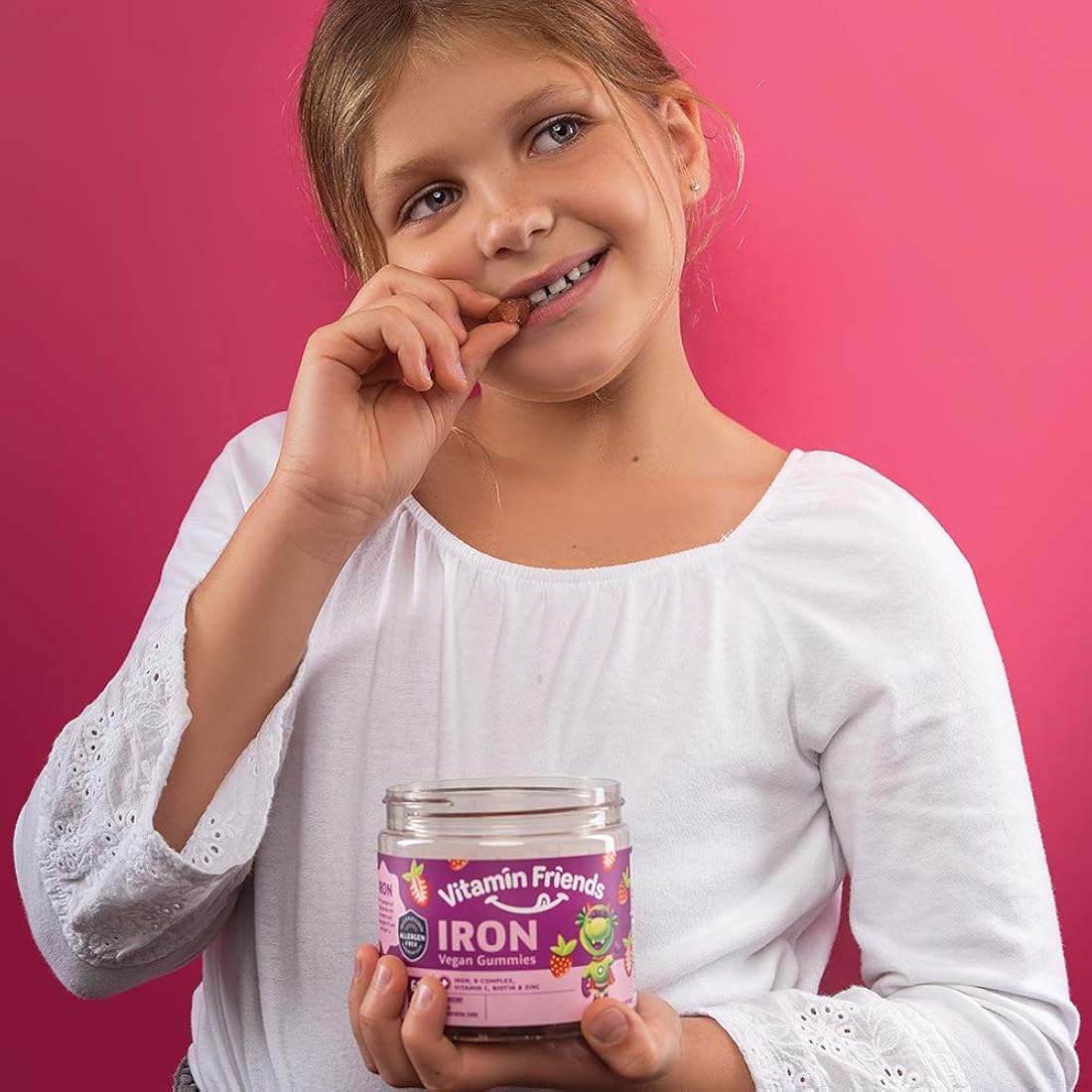 Suplemento ironbear Vitamin  dietético de hierro 60 unidades