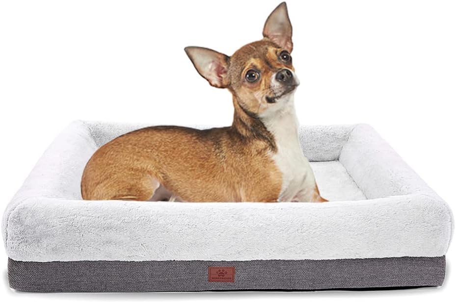 Cama ortopédica para perros grandes, con laterales, 36 x 23