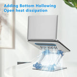 Soporte ergonómico ajustable para laptop, aluminio, plegable