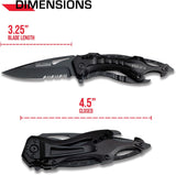 Cuchillo táctico EDC TF-705 con abrebotellas y punzón
