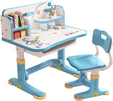 Escritorio Infantil Ajustable con Silla y Almacenaje para Niños
