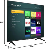 Televisor Hisense 40 LED Roku Smart TV con Alexa (40H4F)