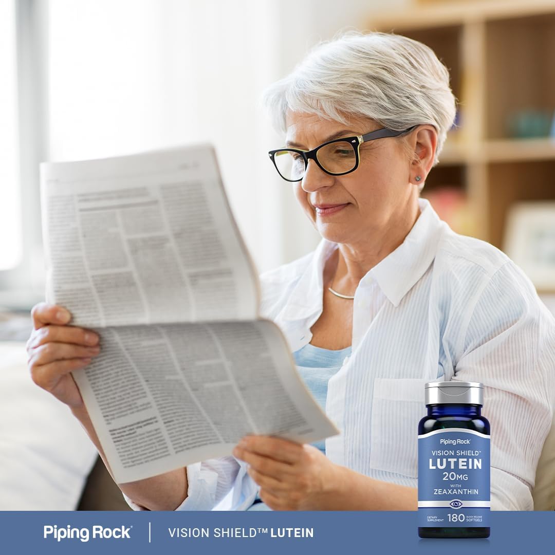 Piping Rock Suplementos de luteína y zeaxantina  20 mg  180u