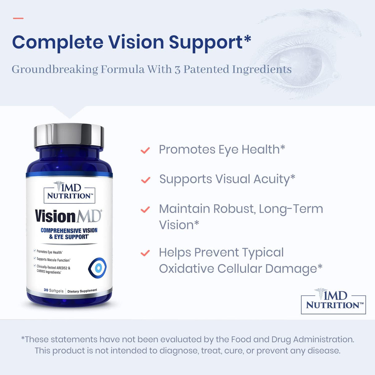Suplemento Nutrition VisionMD  ocular para adultos OptiLut