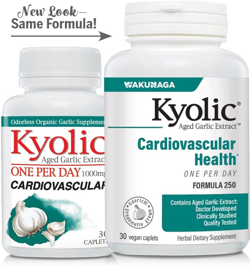 Extracto de Ajo Envejecido para Salud Cardiovascular, 30 Cápsulas Veganas