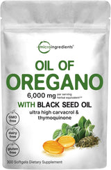 Suplemento  Cápsulas blandas de aceite de orégano de 6000 mg