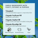 Aceite Facial de Vitamina E Orgánico Antioxidante Reparador
