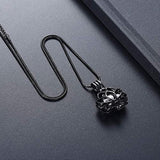 Collar con urna para cenizas negro 0.78 x 0.49