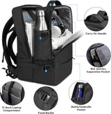 Mochila BANGE para Viajes, Aprobada para Vuelo, 17 Laptop