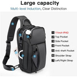 Morral impermeable ligero para hombre de color negro
