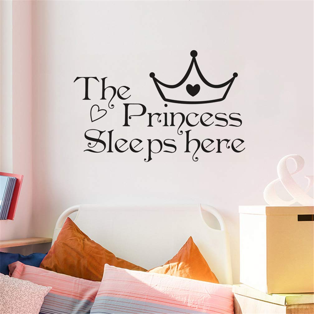 Stickers de Pared Princesa, Decoración PVC para Niña