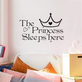 Stickers de Pared Princesa, Decoración PVC para Niña