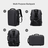 Mochila de viaje para laptop y puerto USB resistente al agua