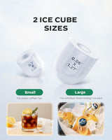 Máquina de Hielo Silonn - 9 Cubos en 6 Min, Auto-Limpiante