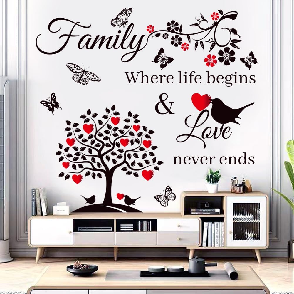 Adhesivo de Pared Familiar, Decoración Inspiradora para el Hogar