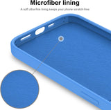 DEENAKIN Funda para iPhone 13 Pro Max con protector de pantalla, cubierta de goma de gel de silicona líquida suave y duradera para iPhone 13 Pro Max de 6.7 pulgadas, color azul cielo