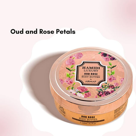 Manteca Corporal de Rosa y Oud Hidratante para Piel Seca