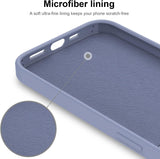 DEENAKIN Funda para iPhone 13 Pro Max con protector de pantalla, cubierta de goma de gel de silicona líquida suave y duradera para iPhone 13 Pro Max de 6.7 pulgadas, color gris ceniza