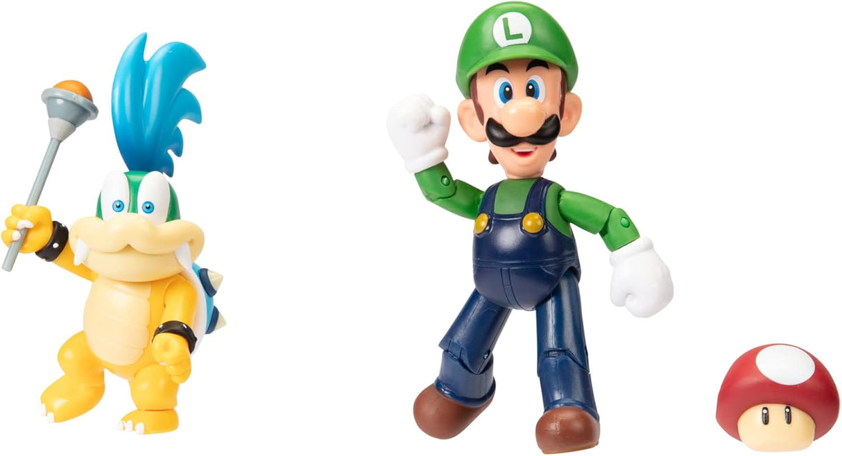 Figura de acción 4 Super Mario - Luigi vs. Larry Koopa