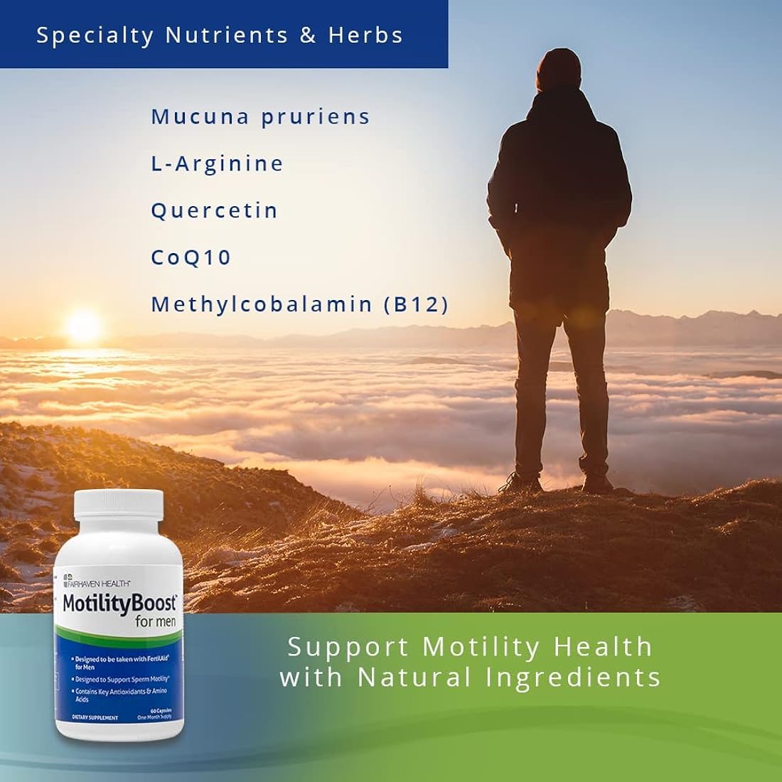 MotilityBoost para hombres suplemento de fertilidad masculin